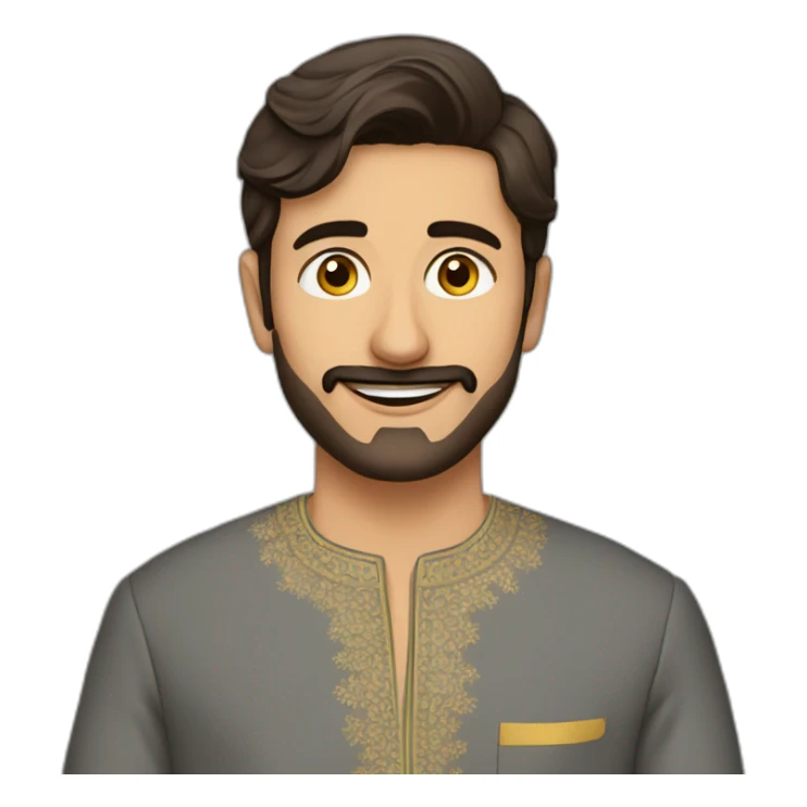 Handsome man in shalwar kameez sticker
