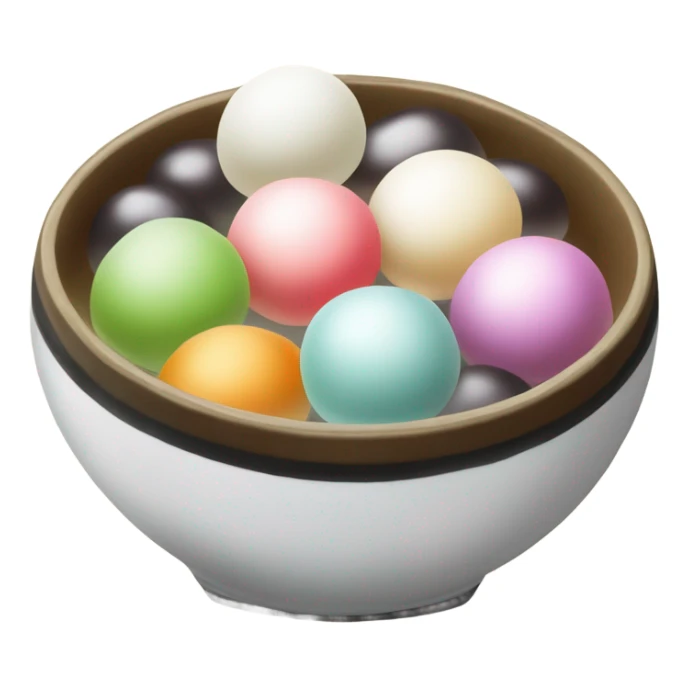 Tang yuan in a bowl sticker
