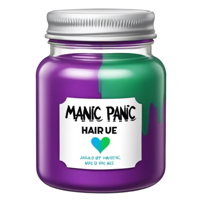 jar of manic panic hair dye sticker