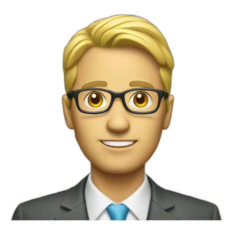 Finance Expert with lots of money sticker