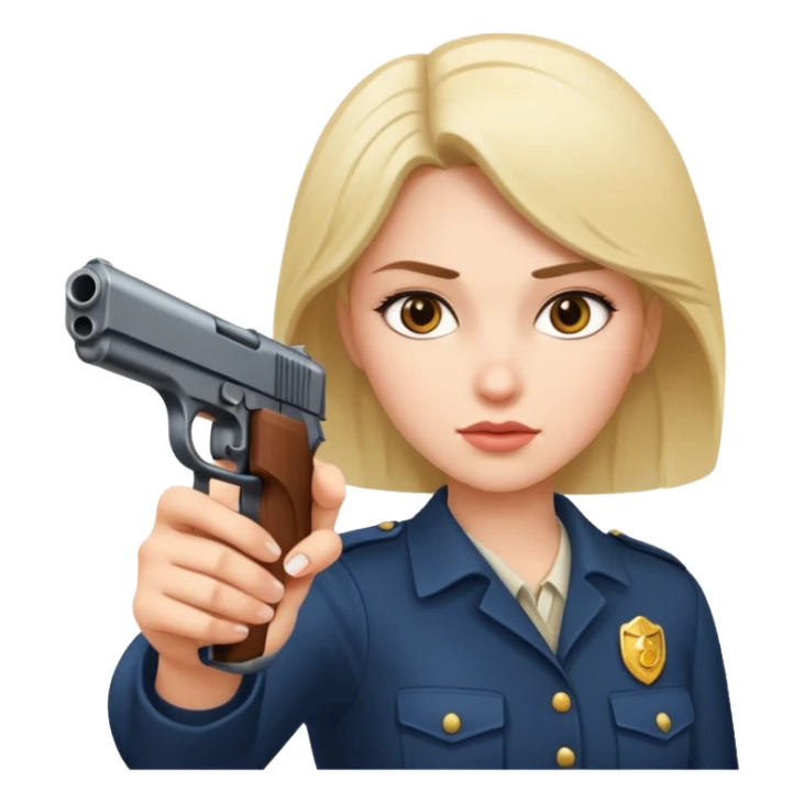 women up at gun point  sticker