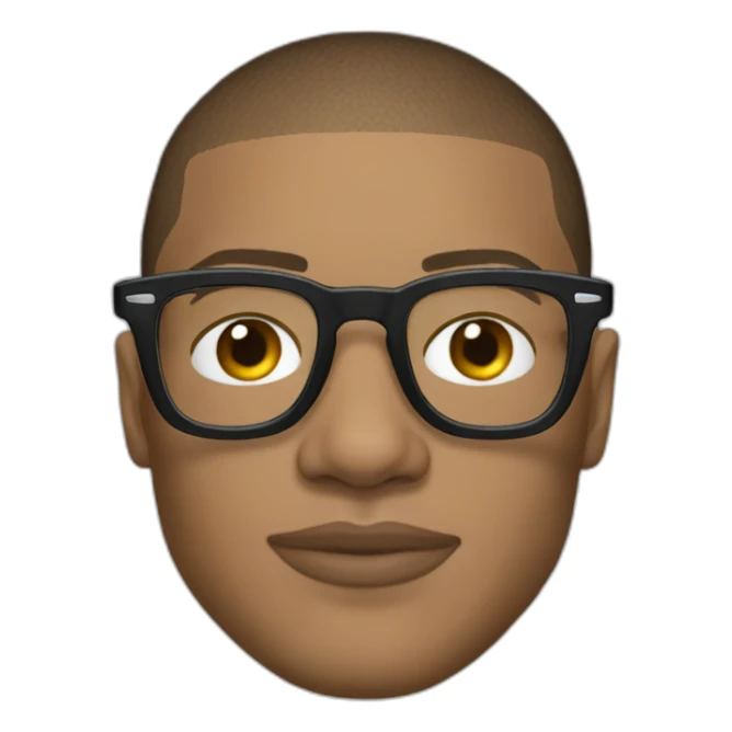 mbappe france glasses sticker