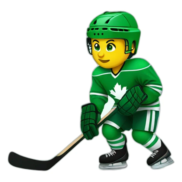 Hockey-green-love sticker