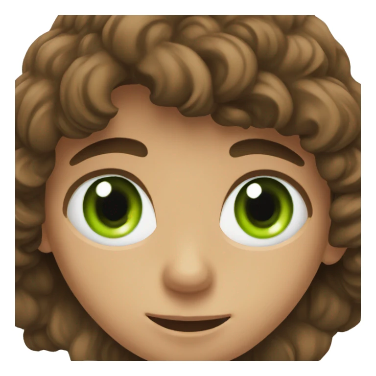 brown-haired boy with green eyes outdoors portrait  sticker