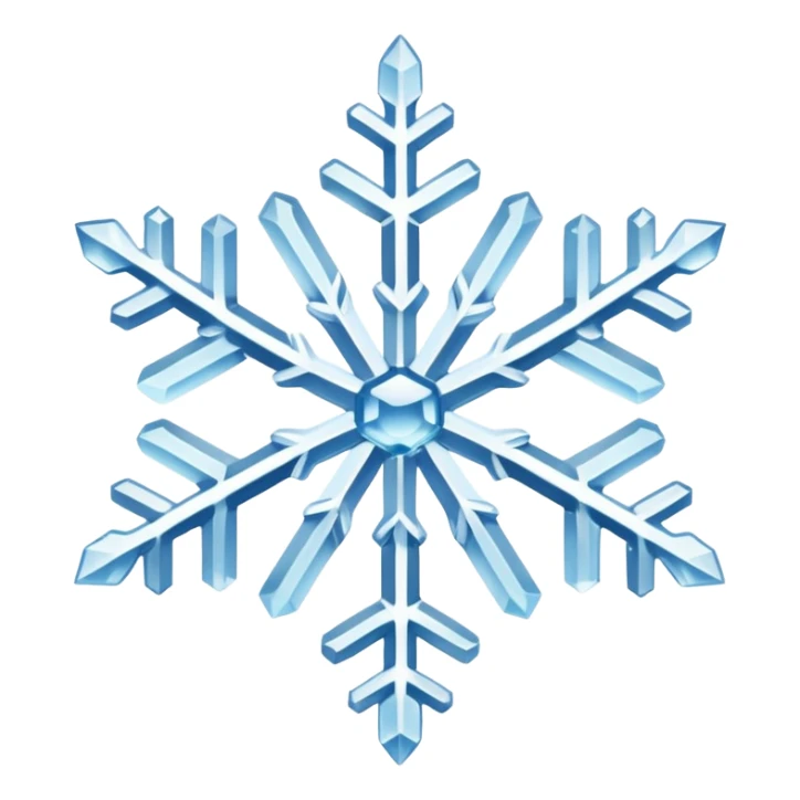snowflake crystal of ice sticker