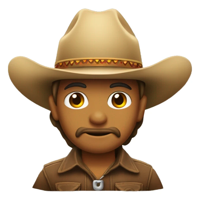 Camaron con sombrero de vaquero sticker