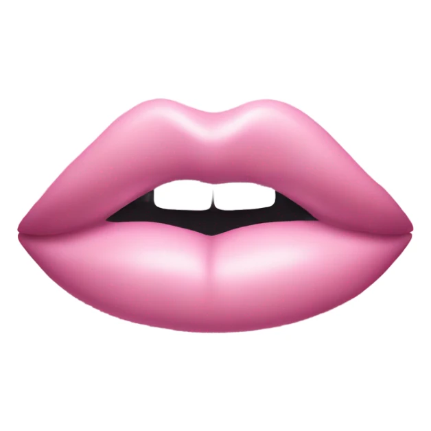 Pastel pink kiss print  sticker