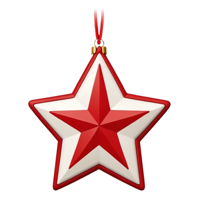 scandi style christmas ornament  sticker