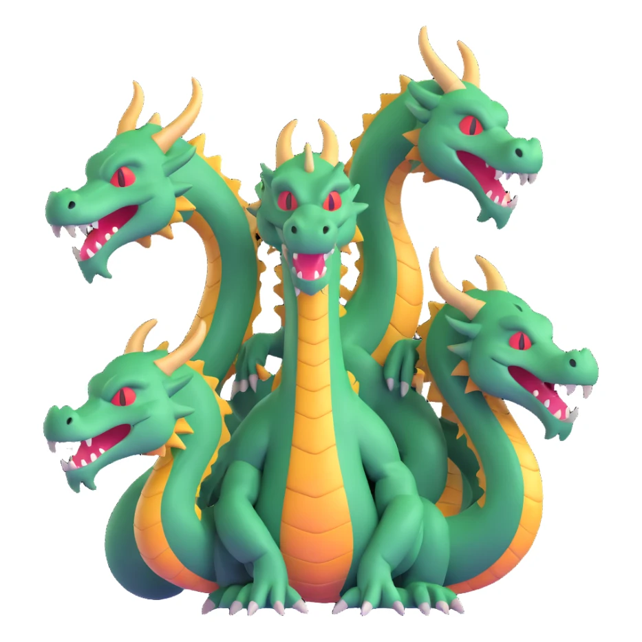three-headed dragon Gorynych sticker
