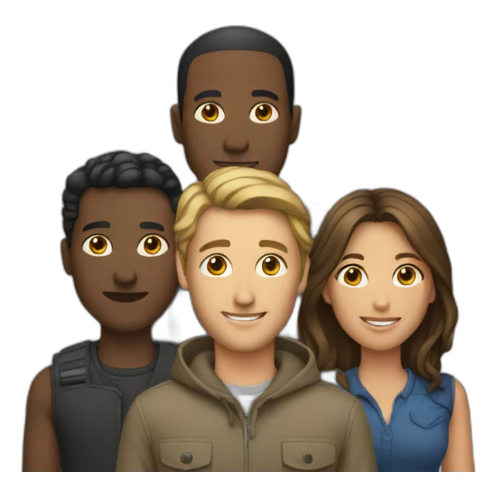 a group of people sticker