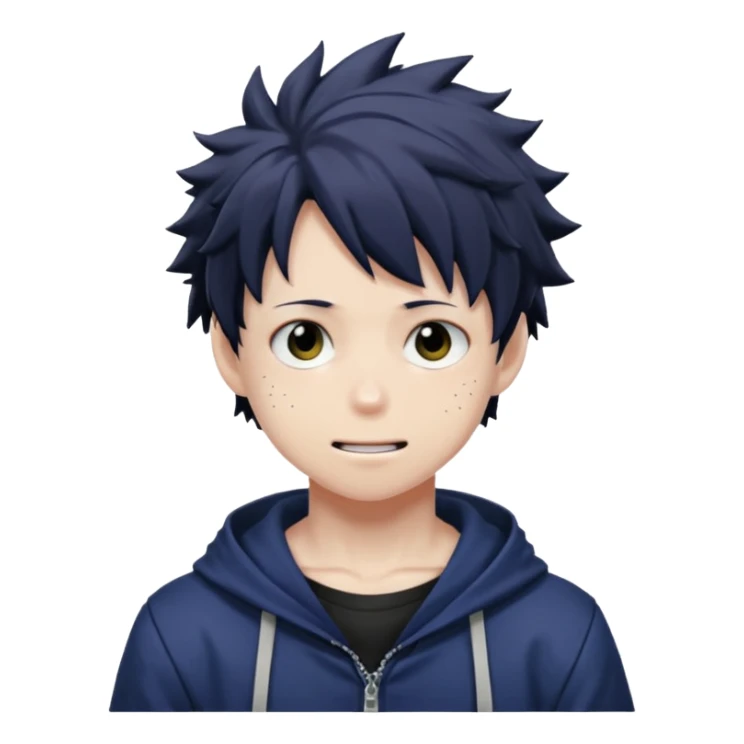 dabi from my hero academia with a cute expression sticker