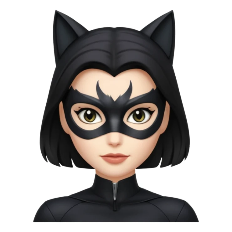 Catwoman with open hair sticker