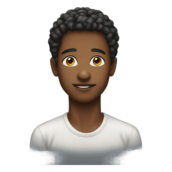 portrait of a young man sticker