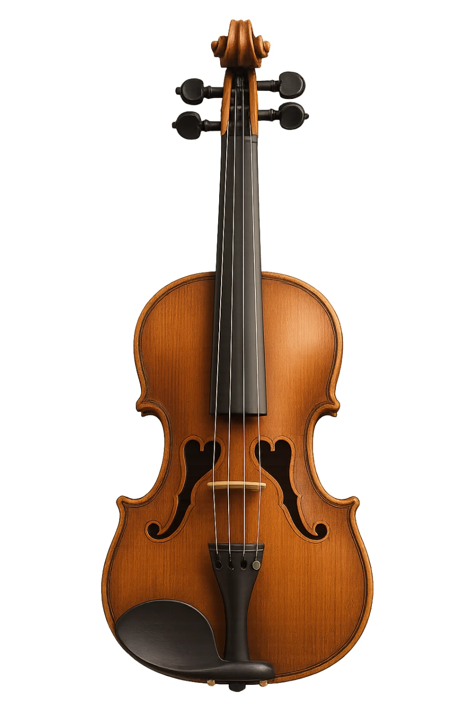 romantic violin with heart-shaped sound holes sticker
