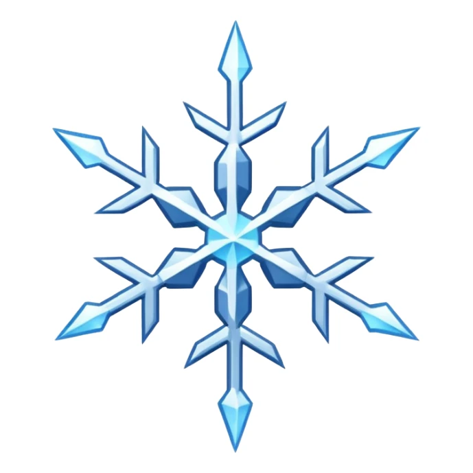 A thunderstorm snowflake that consists of lightning sticker