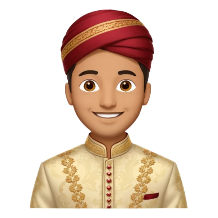 groom sherwani attire emoji only sticker