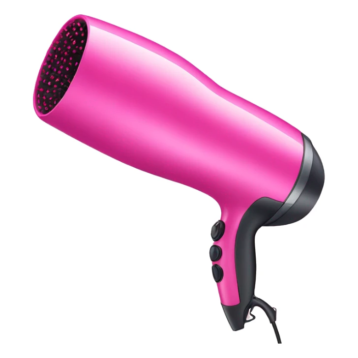 Pink blow dryer for hair sticker
