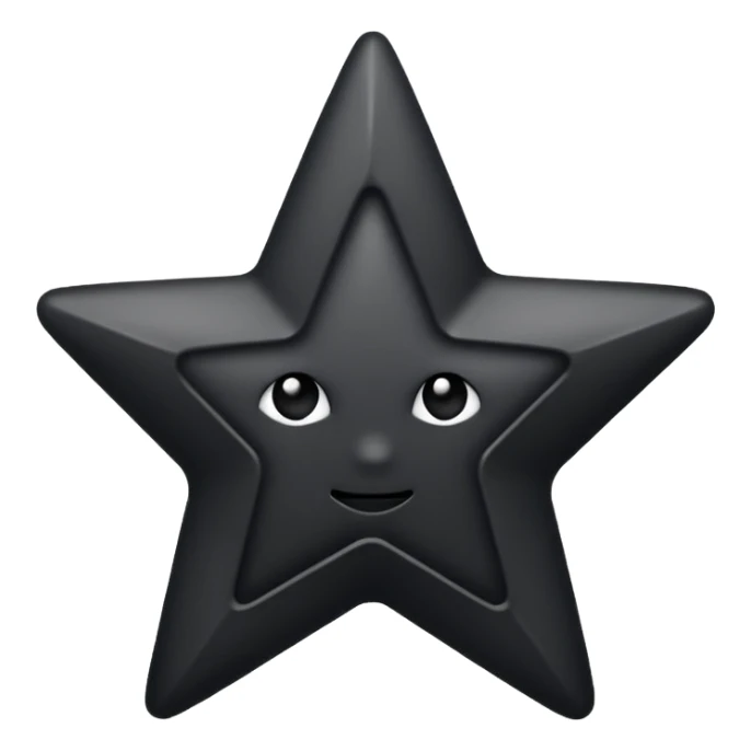 ★☆ - this shows full star and empty star but I want is first half black and second half empty sticker