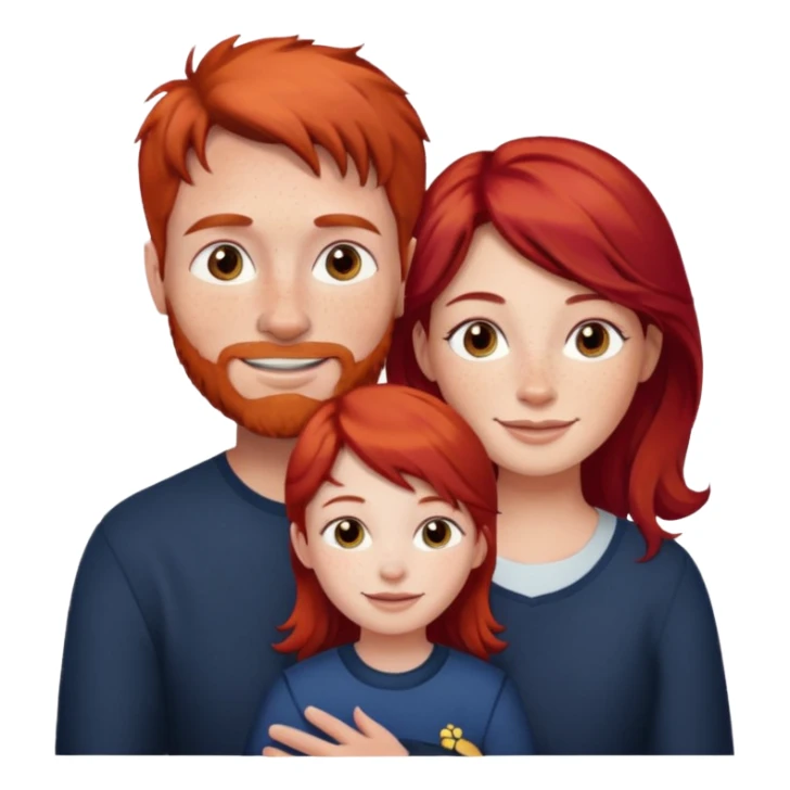scottish family with son and daughter sticker