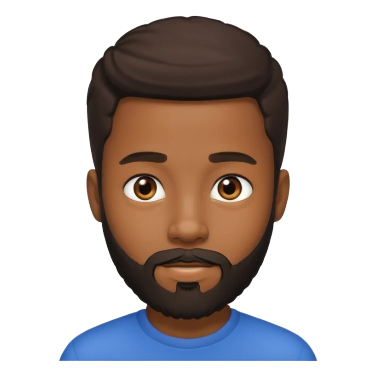 bearded black teenage sticker