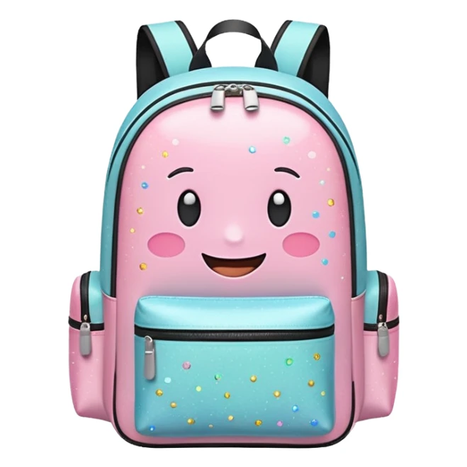 Pack & Go
A cheerful emoji-style travel backpack with small sparkles around it, symbolizing excitement for a new journey. Simple flat style, pastel tones, white background. sticker