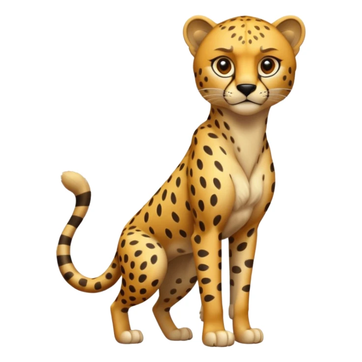 High resolution of a full body cheetah sticker