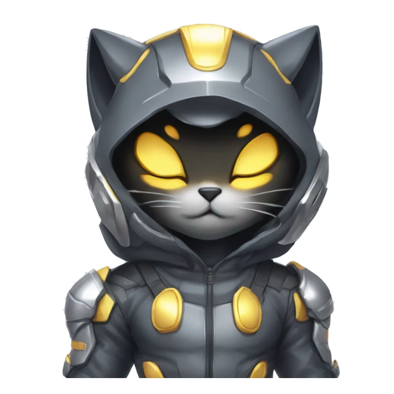 Catboy-Chibi-Sona-Shiny-Fakémon with a mask full body sticker