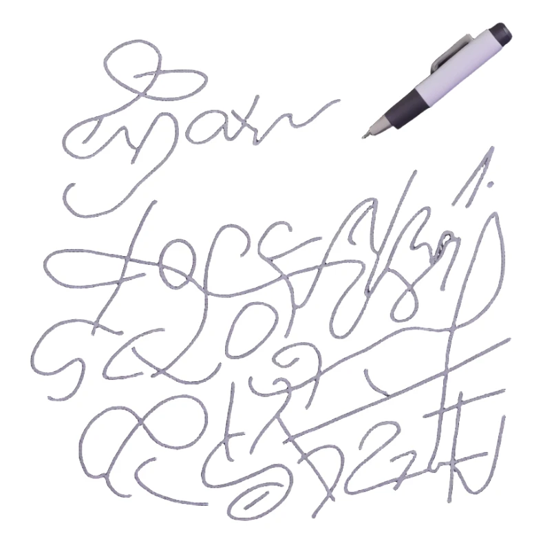 A hand furiously scribbling on a piece of paper with a pen or pencil. The paper is messy with random lines and doodles sticker