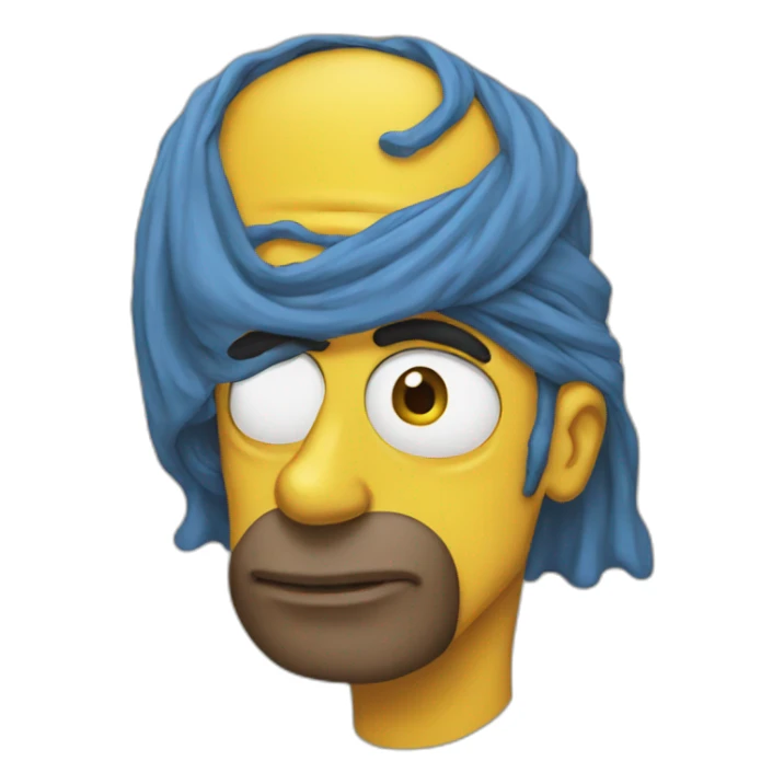 arabic simpson sticker