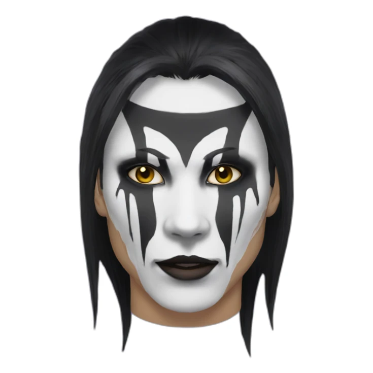 siba inu musk with corpsepaint sticker