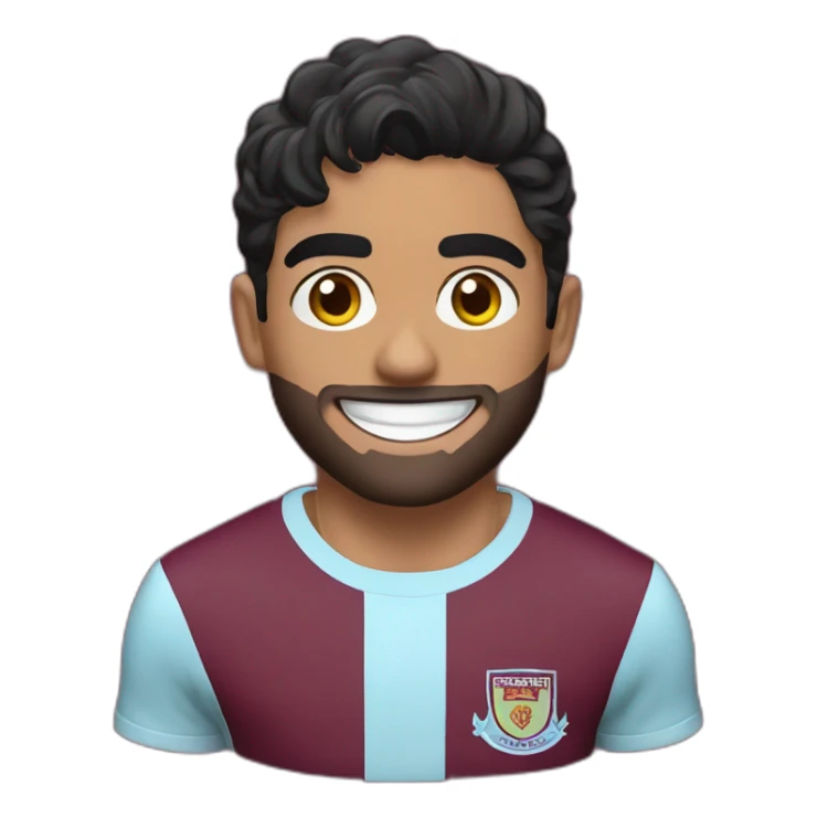 West Ham player Lucas Paqueta smiling sticker