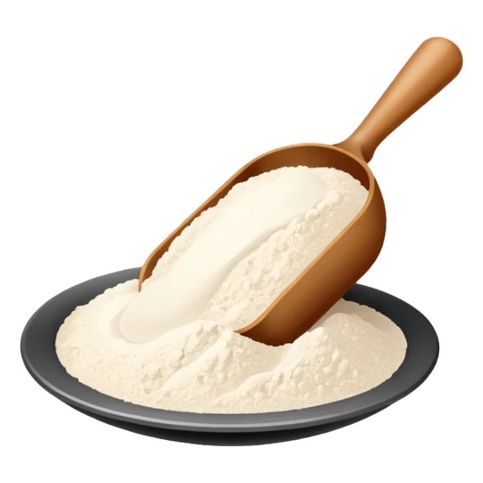 scoop of creatine powder sticker