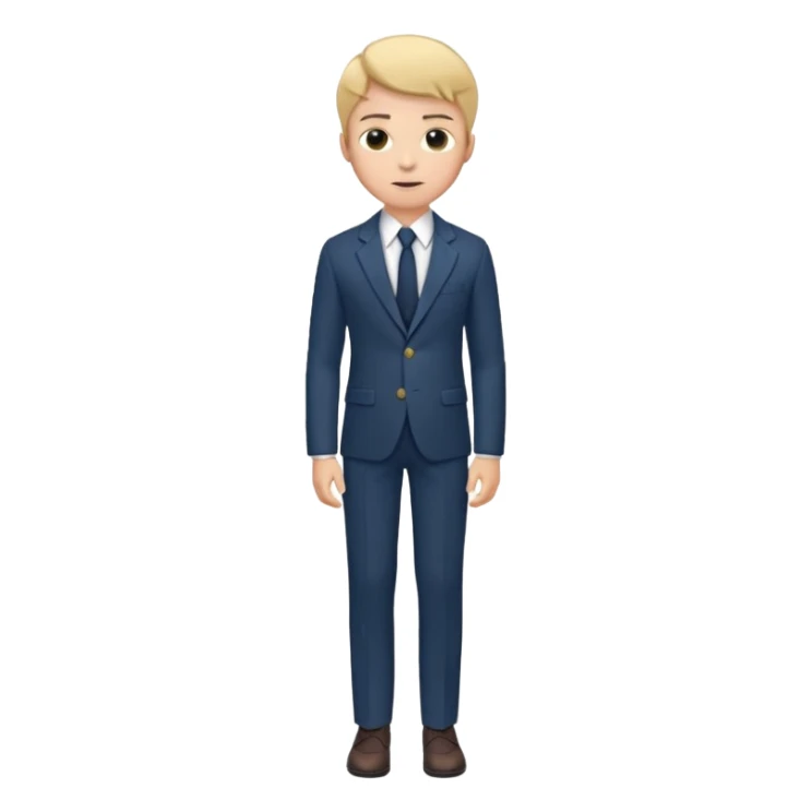 Young man, tailored trousers, a crisp button-down shirt, a blazer, and tie

 sticker