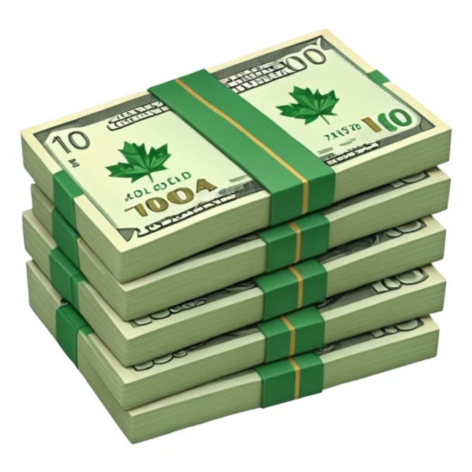 100 dolares canadienses sticker