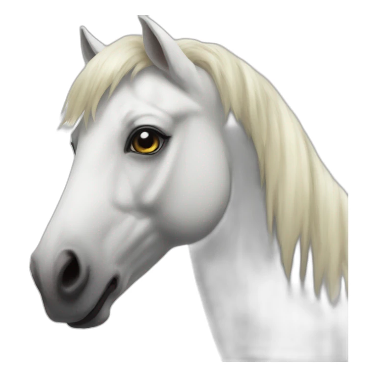 white pony clown from the movie "it" sticker
