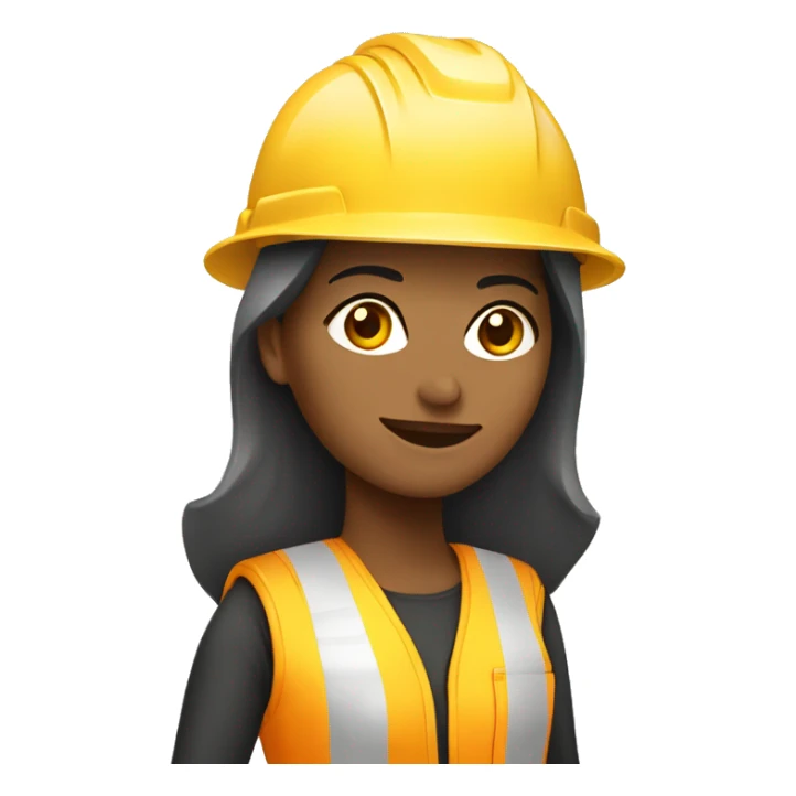 Mulher Loira capacete de construção sticker