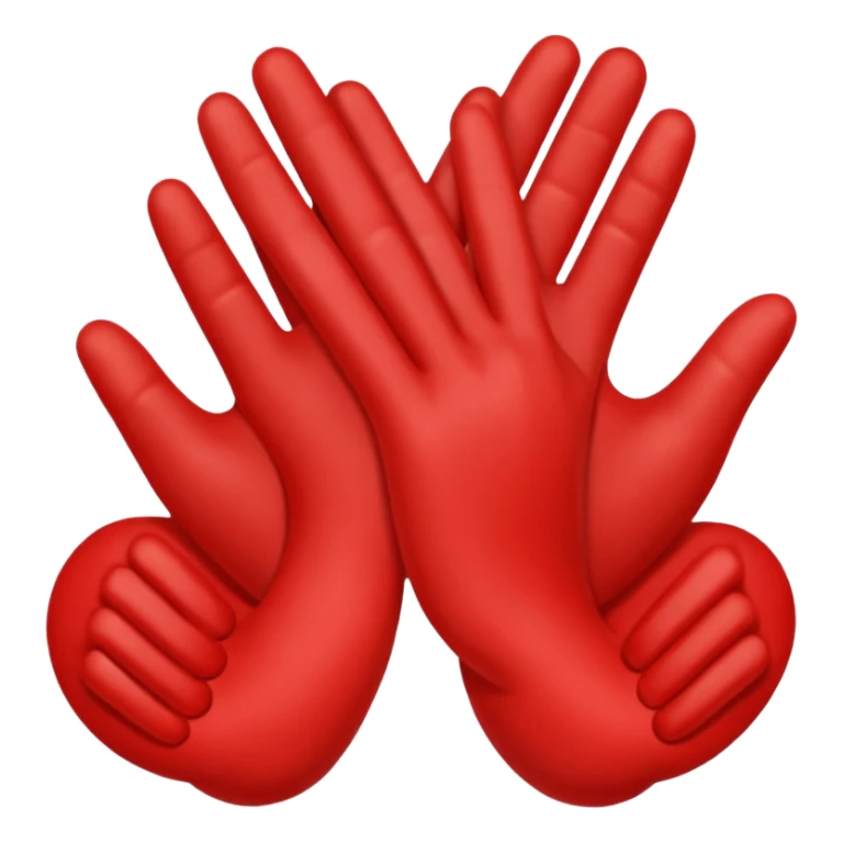 dos manos unidas por un hilo rojo sticker