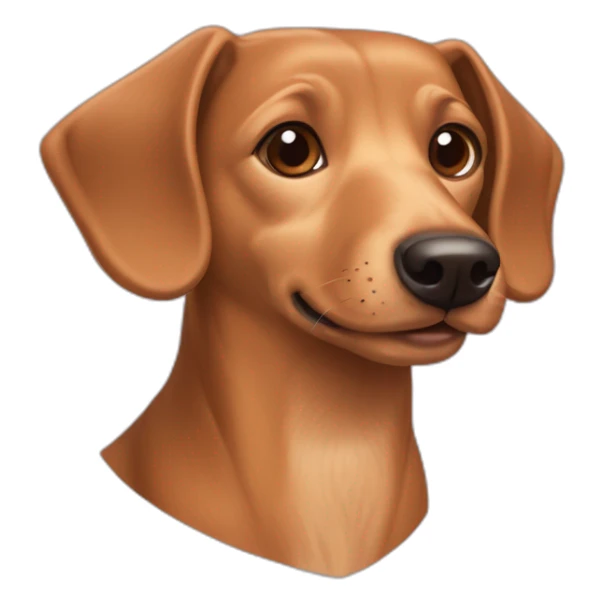 light brown dachshund and terrier dog mix sticker