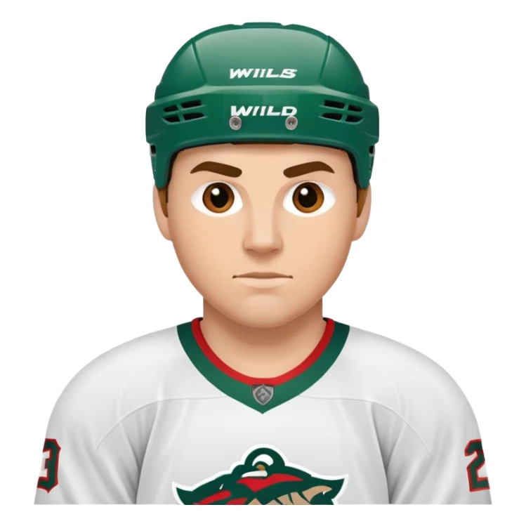 Minnesota Wild ice hockey full player  sticker