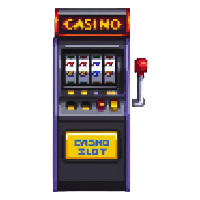 casino slot machine sticker