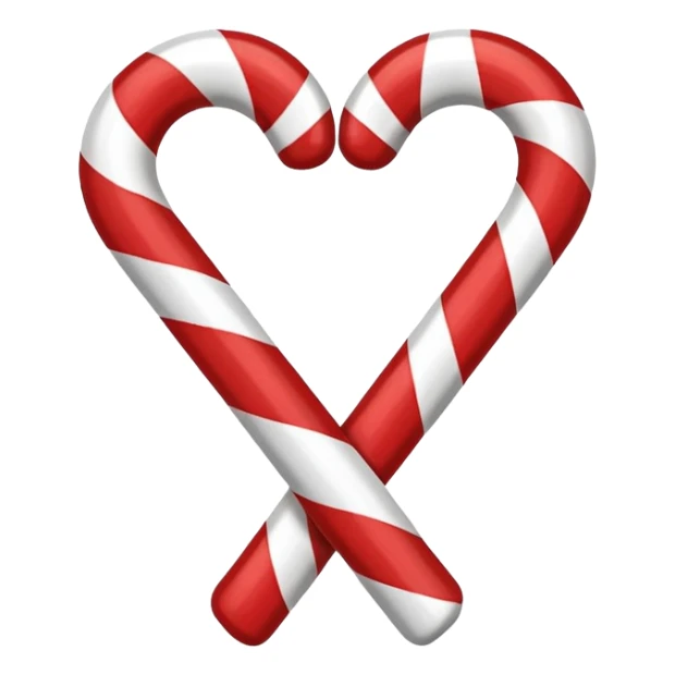 Bastoncini di zucchero a forma di cuore  sticker