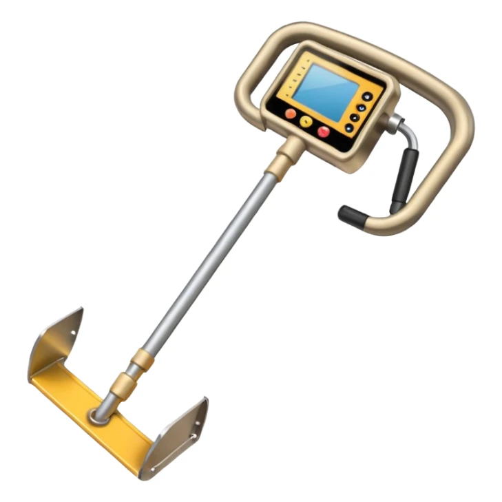 Realistic metal detector like a minelab sticker