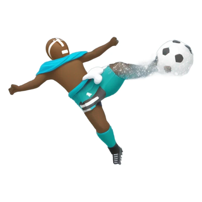 Football in the snow sticker