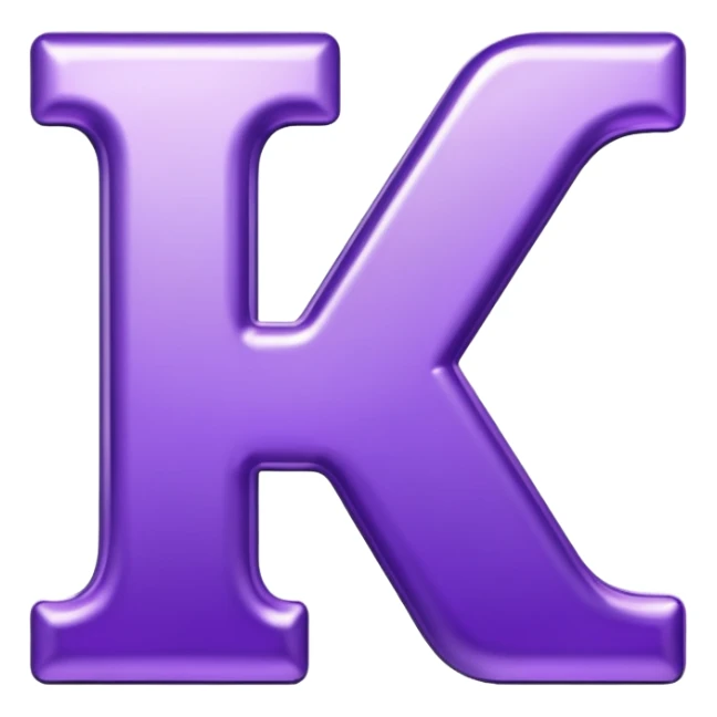 Shiny purple letters that spells "YOU" sticker