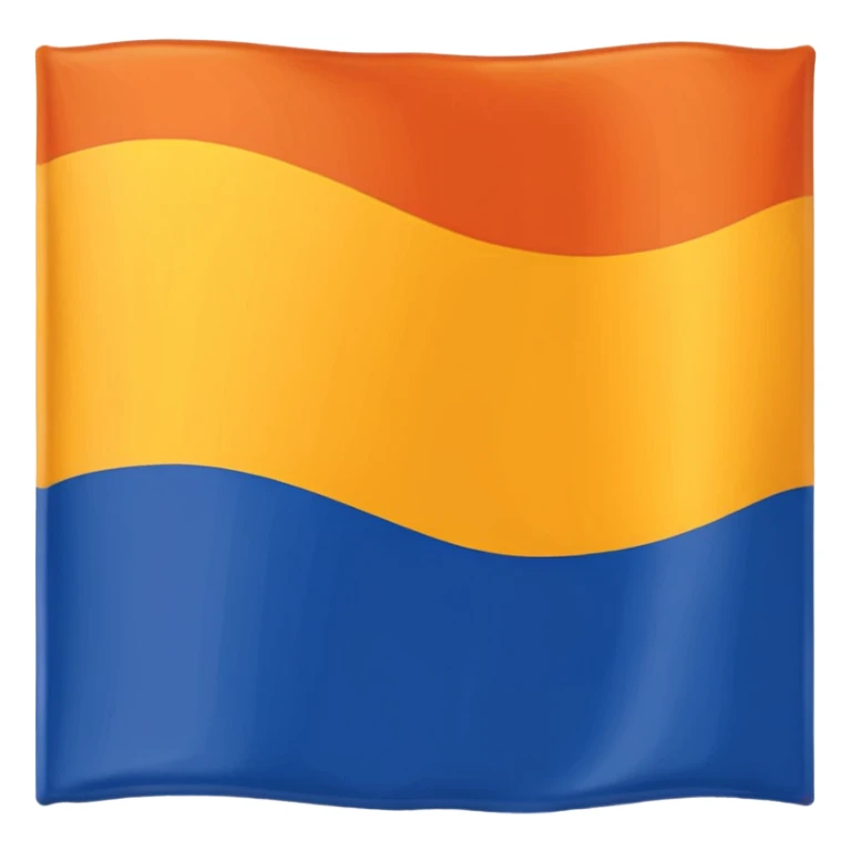 a flag with these colours : 🧡💛🤍🩵💙 from up to down sticker