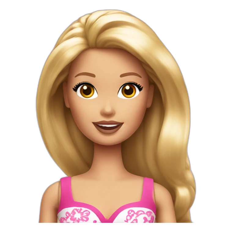 Barbie saying "fait chier l'monde" sticker