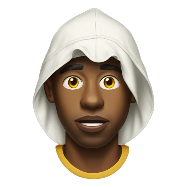 Tyler the creator with his CHROMAKOPIA mask on his head sticker