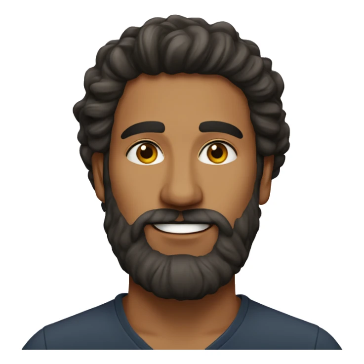 indian-college-man-wavy-hair-long-beard-thick-lips sticker