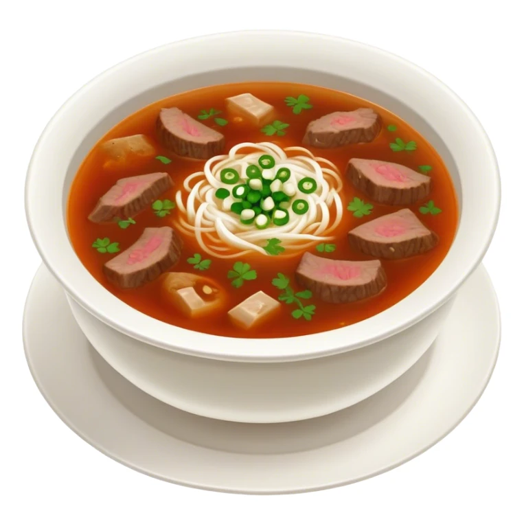 Rich Mongolian miracle soup with beef or mutton, garlic, and green onions. sticker