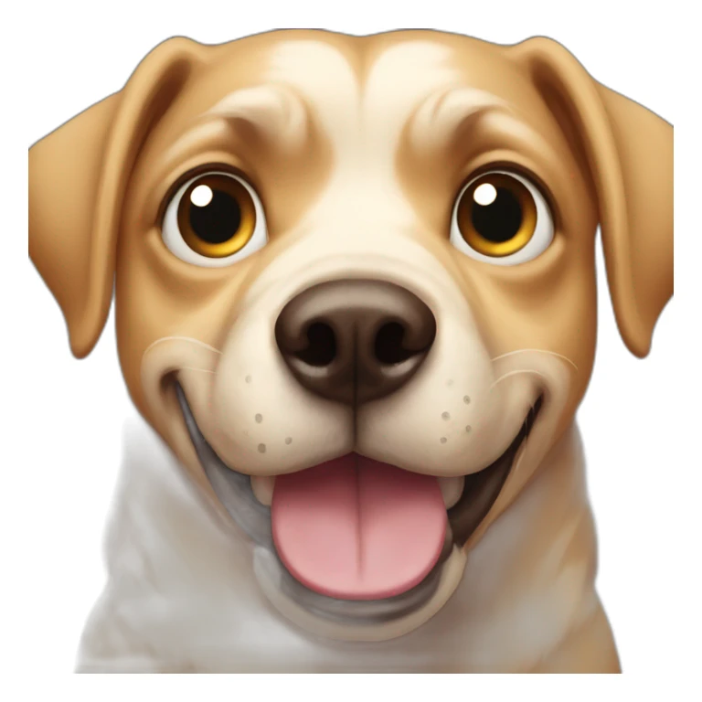 dog with very very very big eye sticker